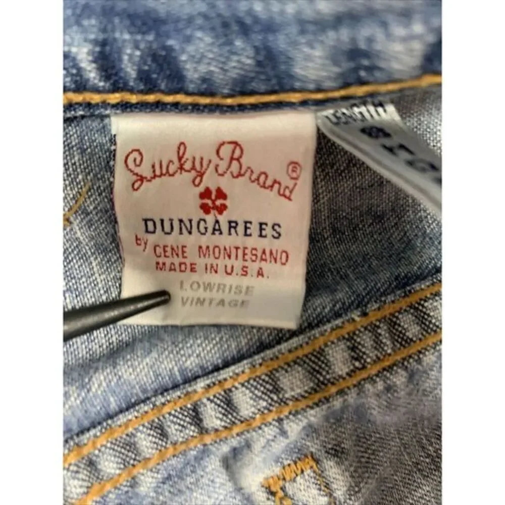 Lucky Brand Jeans Men's 38 Low Rise Short Raw Hem USA By Gene Montesano‎ Vintage - Picture 14 of 16